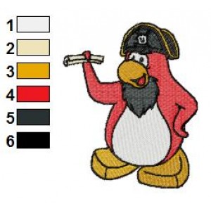 Rockhopper Club Penguin Embroidery Design